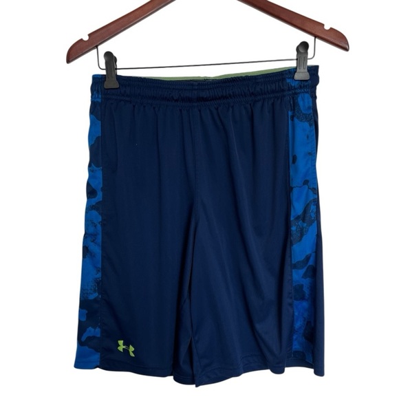 Under Armour Blue Athletic Performance Shorts size medium - Picture 1 of 6